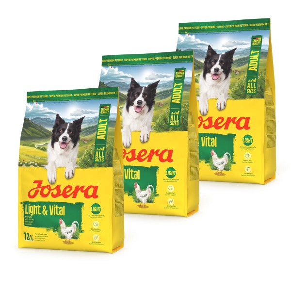 Josera A/S Adult Light & Vital 3 x 3 kg