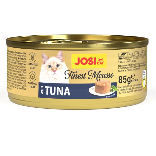 JosiCat Finest Mousse with Tuna 12 x 85 g
