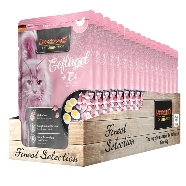 Leonardo Finest Selection Geflügel & Ei Poucher 16 x 85 g