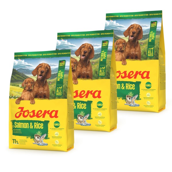 Josera A/S Mother & Puppy Salmon & Rice 3 x 3 kg