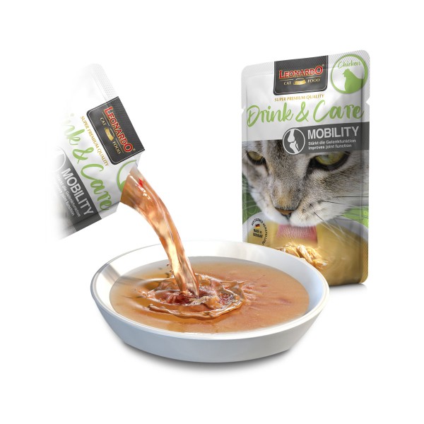 20 x 40 g Leonardo Drink & Care Mobility Chicken
