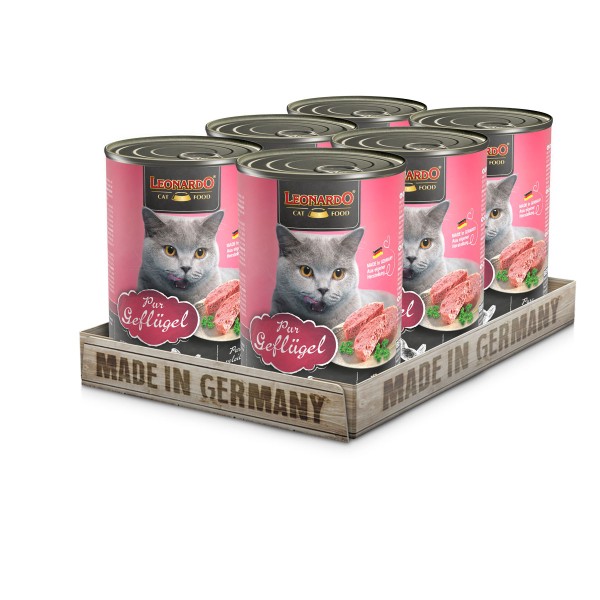 6 x 400 g Leonardo Geflügel pur