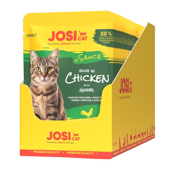 JosiCat rich in Chicken in Sauce 28 x 85 g