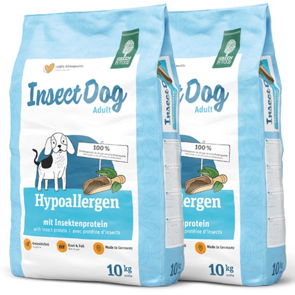 Green Petfood InsectDog hypoallergen 2 x 10 kg