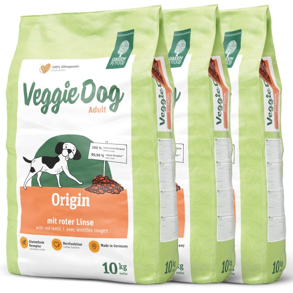 Green Petfood VeggieDog Origin 3 x 10 kg