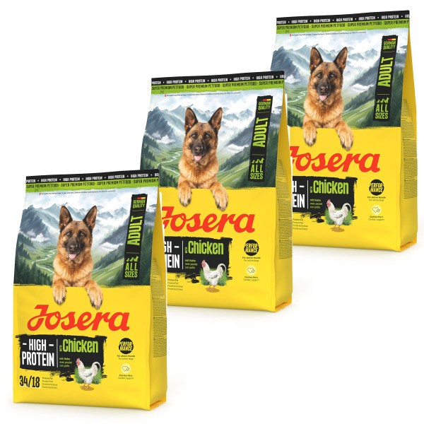 Josera High Protein ADULT Chicken 3 x 3 kg