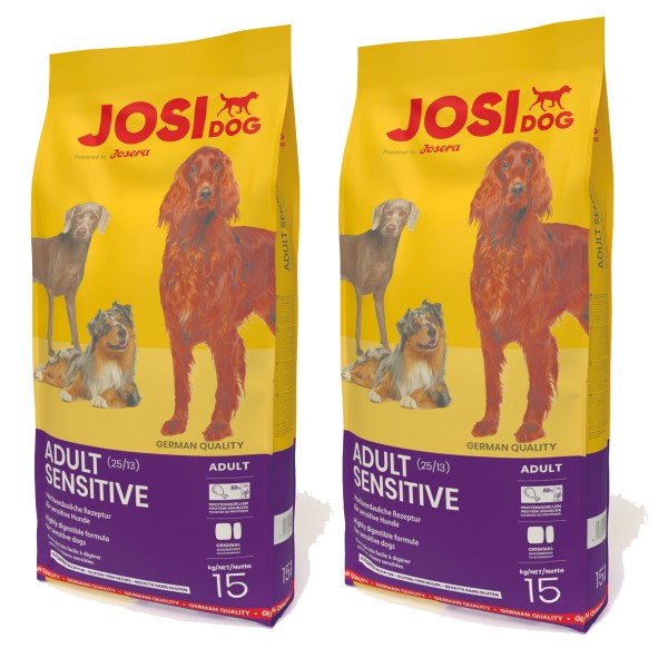 JosiDog Adult Sensitive 2 x 15 kg