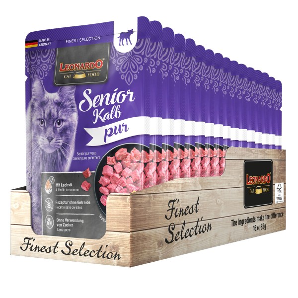 Leonardo Finest Selection SENIOR Kalb pur 16 x 85 g