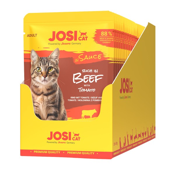 JosiCat rich in Beef in Sauce 28 x 85 g