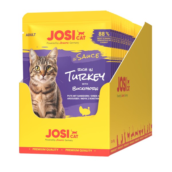 JosiCat rich in Turkey in Sauce 28 x 85 g