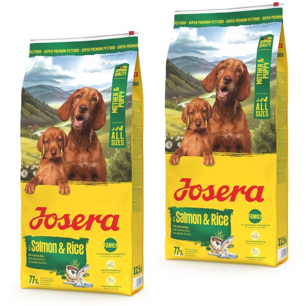 Josera A/S Mother & Puppy Salmon & Rice 2 x 12,5 kg