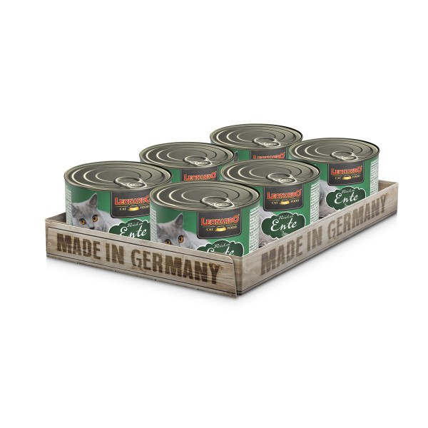 6 x 200 g Leonardo Reich an Ente