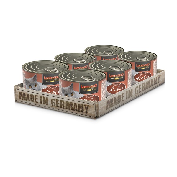 6 x 200 g Leonardo Reich an Leber