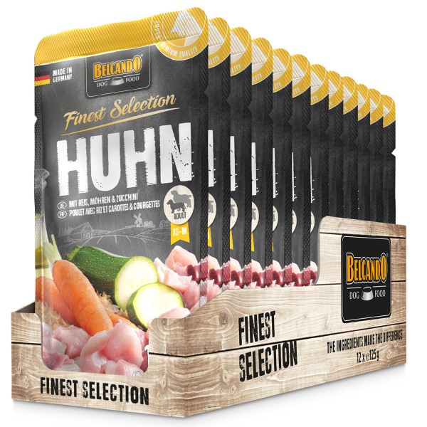 12 x 125 g Belcando Huhn & Reis mit Zucchini & Möhren