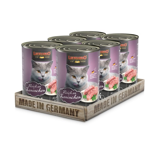 6 x 400 g Leonardo Reich an Kaninchen