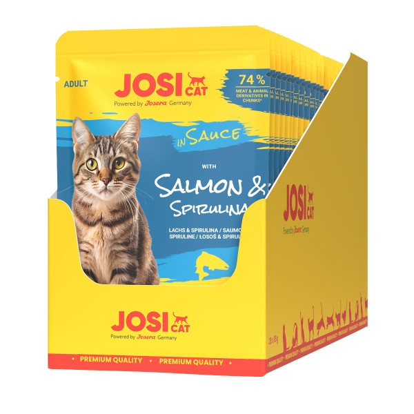 JosiCat with Salmon in Sauce 28 x 85 g