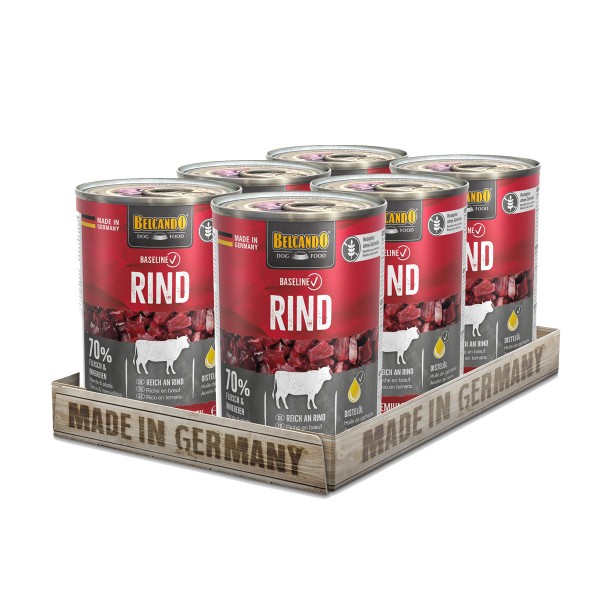 6 x 400 g Belcando Baseline Rind