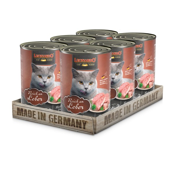 6 x 400 g Leonardo Reich an Leber